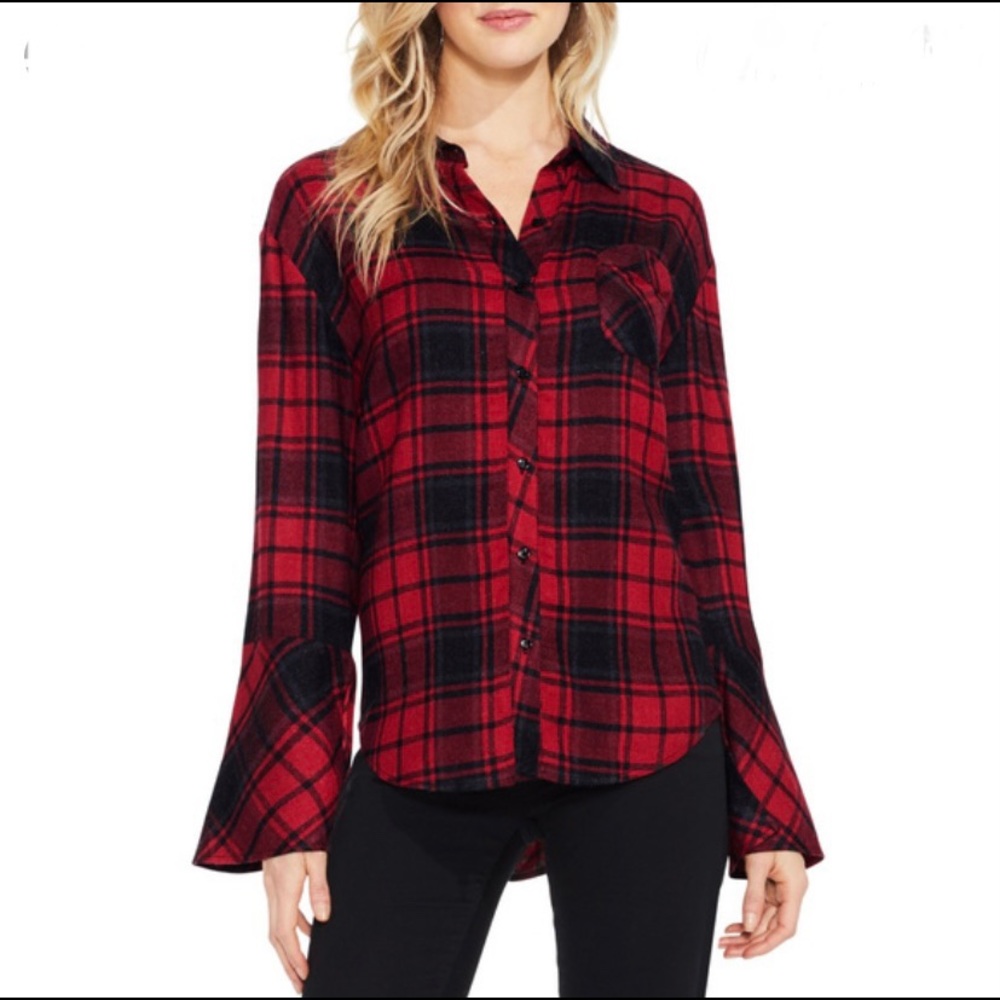 Two by Vince Camuto Red Plaid